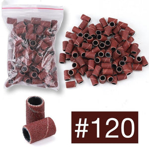 Sanding Bands For Nail Drill Bit - #120 - 100pcs