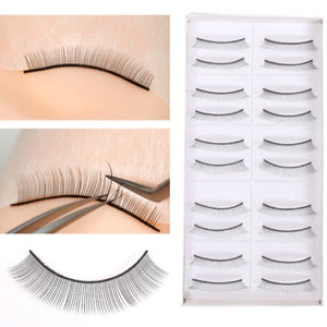 Eyelash Extension Practice/Training Stick-On Lashes - 10 pairs