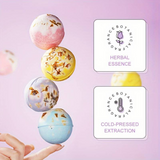 Sadoer - Bath Bombs - Dried Flowers - 4 x 100g