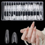 Nail Extension Re-Usable - Sandwich Dual Form - 140pcs/15 Sizes - Almond