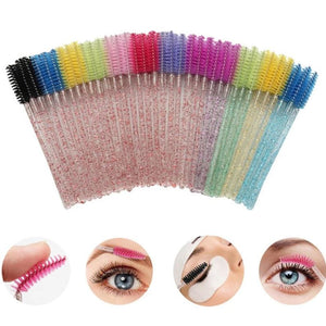 Mascara Wands / Spoolies - 12pcs - Glitter