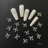 Alloy Ribbon Nail Rhinestones 10pcs