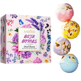 Sadoer - Bath Bombs - Dried Flowers - 4 x 100g