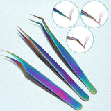 Tweezers - 3pcs set - Colorful