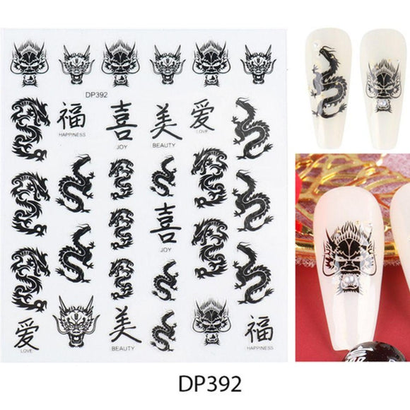 Sticker - (DP392) - Black Dragon