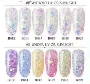 Glitter - Colour Change 6pcs