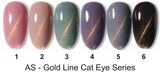 AS - UV Gel Polish - Goldline Cat Eye