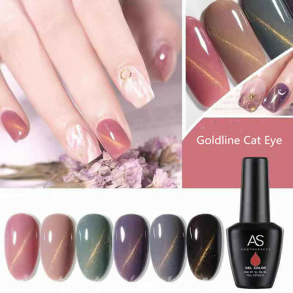 AS - UV Gel Polish - Goldline Cat Eye