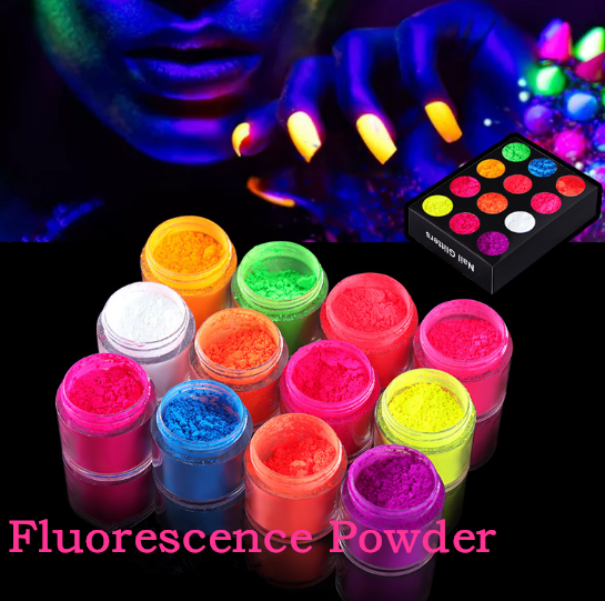 fluorescent nail powder