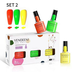 Vendeeni - UV Gel Polish - 3pcs Set - Set 2