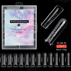 Nail Extension  Re-Usable Dual Form/Mould 120pcs for Poly Gel - YCMJ-01