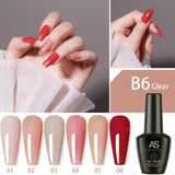 AS - UV Gel Polish - B06 Clear / Translucent (Nude) Series