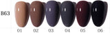 AS - UV Gel Polish - B63 (Nude/Blue/Grey/Red) Series