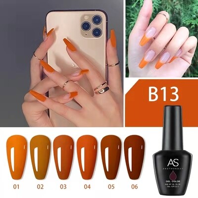 AS - UV Gel Polish - B13 (Orange/Brown) Series