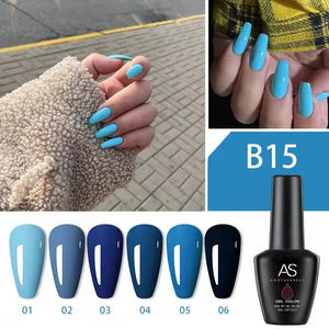 AS - UV Gel Polish - B15 (Blue) Series