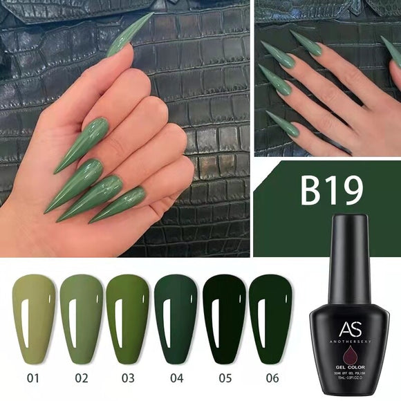 AS - UV Gel Polish - B19 (Green) Series