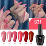 AS - UV Gel Polish - B21 (Pink/Red) Series