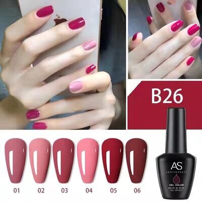 AS - UV Gel Polish - B26 / Neon (Pink/Red) Series