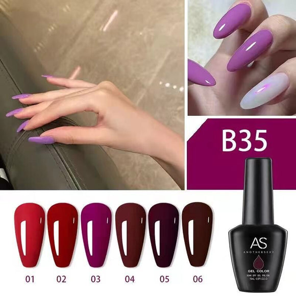 AS - UV Gel Polish - B35 (Purple/Red) Series