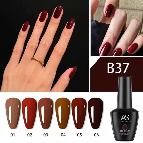 AS - UV Gel Polish - B37 (Brown/Red) Series