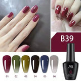 AS - UV Gel Polish - B39 - Clear/Translucent - (Red/Blue/Green/Grey) Series