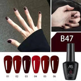 AS - UV Gel Polish - B47 (Royal Red) Series