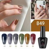 AS - UV Gel Polish - B49 - Clear/Translucent (Red/Purple/Blue/Orange) Series