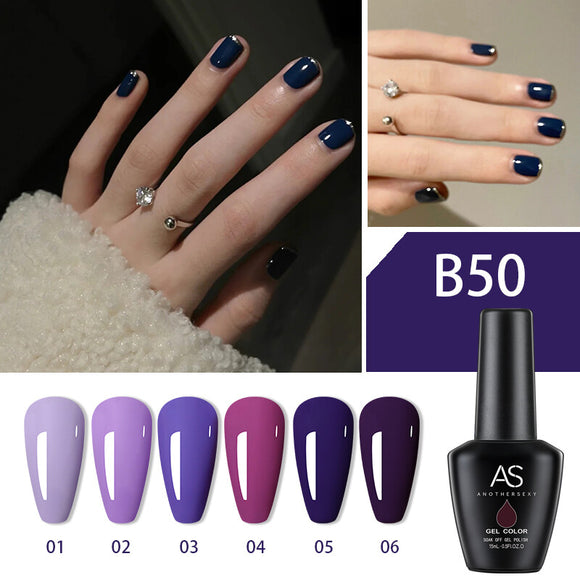 AS - UV Gel Polish - B50 (Purple) Series