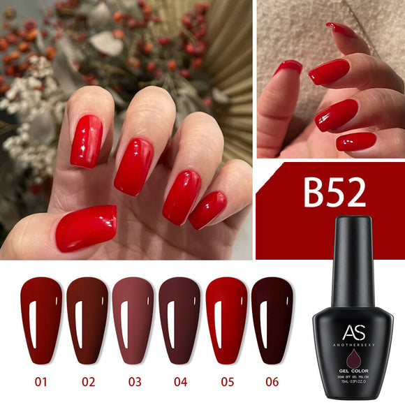 AS - UV Gel Polish - B52 (Red) Series