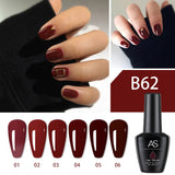 AS - UV Gel Polish - B62 (Wine Red) Series