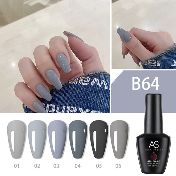 AS - UV Gel Polish - B64 (Grey) Series
