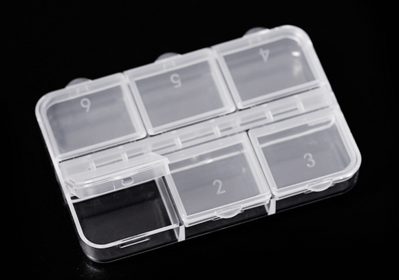 Storage Box Plastic - 6 Grid