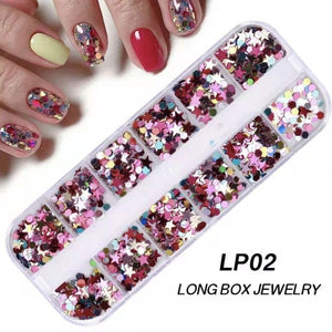 12 Grids Nail Decoration - LP02