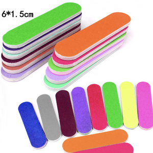 Mini Nail File - 6 x 1.5cm - 100pcs