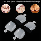 Toe Nail Tips with Tabs - 500pcs - Bag