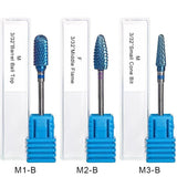 Electric Nail File/Drill Bits - Tungsten Blue