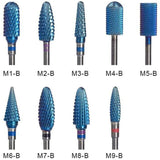 Electric Nail File/Drill Bits - Tungsten Blue