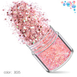 Glitter - 10g x 12pcs - Rose Gold / Pink