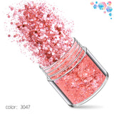 Glitter - 10g x 12pcs - Rose Gold / Pink