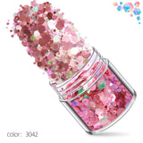 Glitter - 10g x 12pcs - Rose Gold / Pink