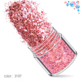 Glitter - 10g x 12pcs - Rose Gold / Pink