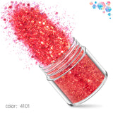 Glitter - 10g x 12pcs - Rose Red Pink