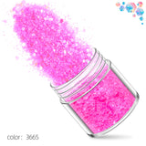 Glitter - 10g x 12pcs - Rose Red Pink