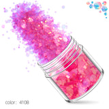 Glitter - 10g x 12pcs - Rose Red Pink