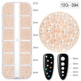 Nail Decoration - Pearl - 12 Grid