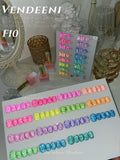 Vendeeni - UV Gel Polish - Diamond Chipping Set - F10 - 15pcs