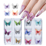 Nail Decoration - Magnetic Butterflies - 6pcs