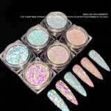 Diamond Chipping Reflective Disco Glitter 6pcs