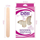 Doll - Disposable Wooden Spatula (For Waxing) - 50pcs