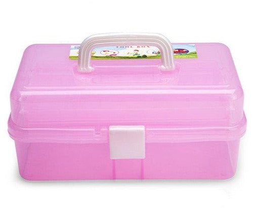 Storage Box Plastic - Tool Box - Pink